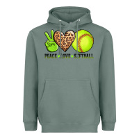 Sage peace love softball Heavyweight Hoodie - AdoDesignShop