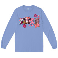 Colony Blue Xoxo Baby Cow Valentine's Day Long Sleeve Tee - FaDigitalArtStudio