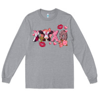 Heather Grey Xoxo Baby Cow Valentine's Day Long Sleeve Tee - FaDigitalArtStudio