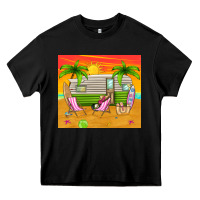 Black summer caravan Heavy Core Tee - TumblerDesignByShophia