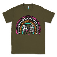 Army Green race leopard rainbow Classic Tee - Artiststas