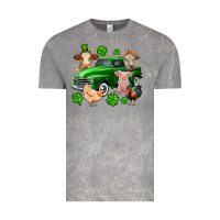 Cloud Rock St. Patrick's farm animal truck Vintage Tee - OliviaCreatesArt