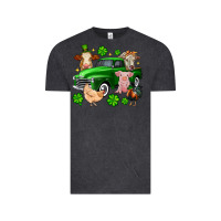 Vintage Black St. Patrick's farm animal truck Vintage Tee - OliviaCreatesArt