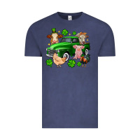 Vintage Denim St. Patrick's farm animal truck Vintage Tee - OliviaCreatesArt