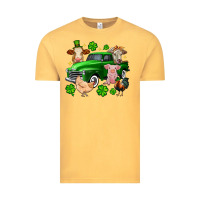 Vintage Mustard St. Patrick's farm animal truck Vintage Tee - OliviaCreatesArt
