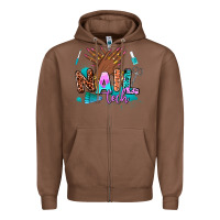 Chestnut nail tech Zipper Hoodie - AdoDesignShop