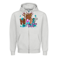 Dove Grey nail tech Zipper Hoodie - AdoDesignShop