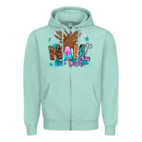 Seafoam nail tech Zipper Hoodie - AdoDesignShop