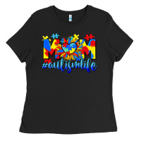 Black Mom Autism life Ladies Tee - CowGirlArtShop