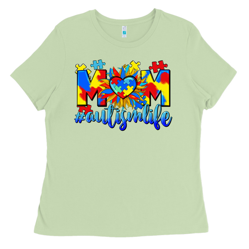 Mom Autism Life Ladies Tee by CowGirlArtShop | Teevron