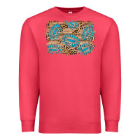 Cardinal gemstone wood leopard background Premium Sweatshirt - AdoDesignShop