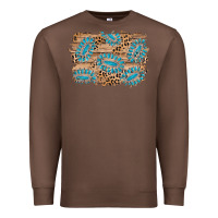Chestnut gemstone wood leopard background Premium Sweatshirt - AdoDesignShop