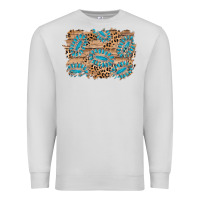 Dove Grey gemstone wood leopard background Premium Sweatshirt - AdoDesignShop