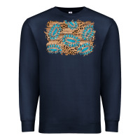 Navy gemstone wood leopard background Premium Sweatshirt - AdoDesignShop