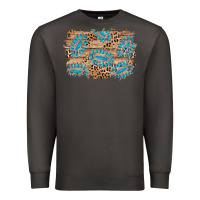 Smoke gemstone wood leopard background Premium Sweatshirt - AdoDesignShop