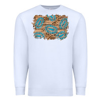 White gemstone wood leopard background Premium Sweatshirt - AdoDesignShop