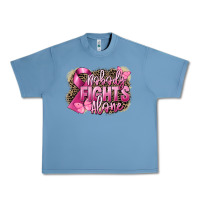 Pebble Blue Nobody fights alone Cancer Urban Heavy Tee - FaDigitalArtStudio