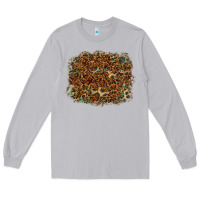 Moon Dust leopard leather turquoise background Long Sleeve Tee - RanaPortraitStore