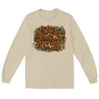 Mushroom leopard leather turquoise background Long Sleeve Tee - RanaPortraitStore