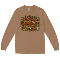 Toasted Coconut leopard leather turquoise background Long Sleeve Tee - RanaPortraitStore