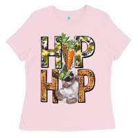 Bubblegum Pink Hip hop Easter boy Easter Day Ladies Tee - HowdyJamesFarm