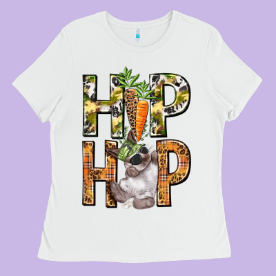 Hip Hop Easter Boy Easter Day Ladies Tee Designed By Howdyjamesfarm