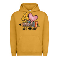 Pigment Peanut Butter peace love 3rd grade Urban Hoodie - JahusDesignShop