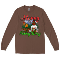 Chestnut merry everything Long Sleeve Tee - BundleAndBundleShop