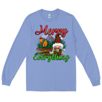 Colony Blue merry everything Long Sleeve Tee - BundleAndBundleShop