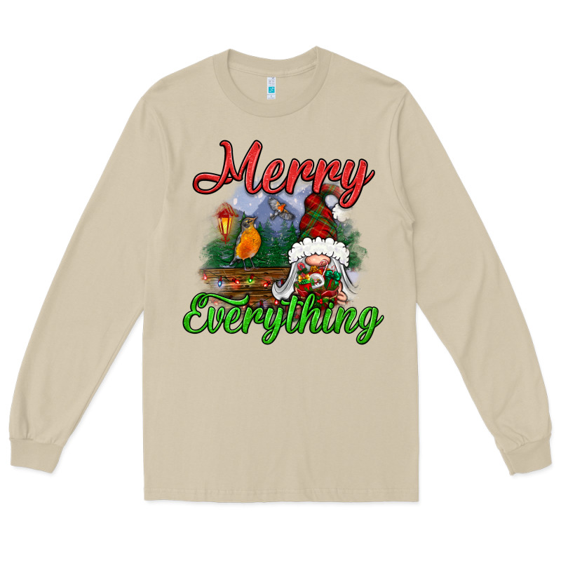 Merry Everything Long Sleeve Tee by BundleAndBundleShop | Teevron
