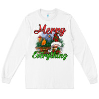 White merry everything Long Sleeve Tee - BundleAndBundleShop