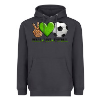 Smoke peace love soccer Heavyweight Hoodie - AdoDesignShop
