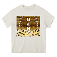 Cream mama baseball sippy cup Heavy Core Tee - TumblerDesignByShophia