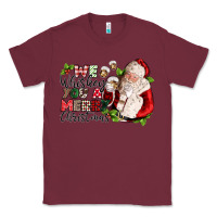 Burgundy we whiskey you a merry christmas Classic Tee - CowGirlArtShop