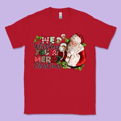 We Whiskey You A Merry Christmas Classic Tee Designed By Cowgirlartshop
