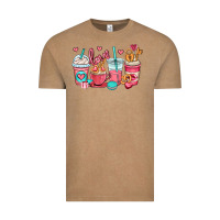 Vintage Coffee valentines day coffee cups (1) Vintage Tee - OliviaCreatesArt