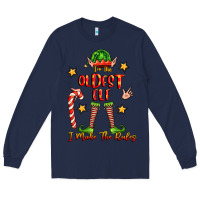 Navy im the oldest elf i make the rules Long Sleeve Tee - FaDigitalArtStudio
