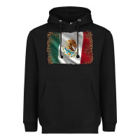 Black mexico flag black glitter leopard Heavyweight Hoodie - AdoDesignShop