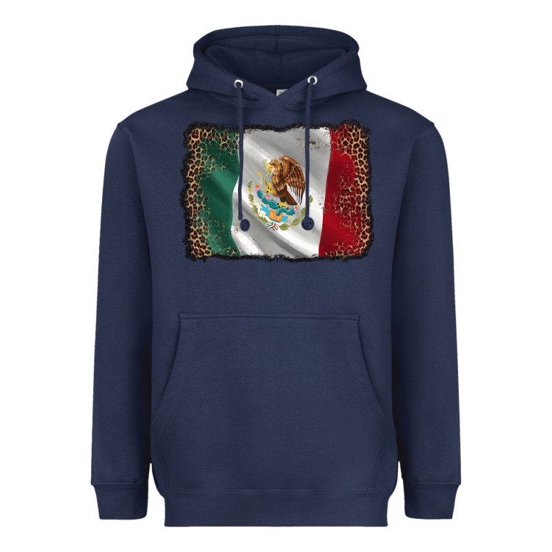 Mexico Flag Black Glitter Leopard Heavyweight Hoodie by AdoDesignShop | Teevron