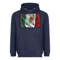 Navy mexico flag black glitter leopard Heavyweight Hoodie - AdoDesignShop