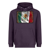 Plum mexico flag black glitter leopard Heavyweight Hoodie - AdoDesignShop