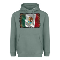 Sage mexico flag black glitter leopard Heavyweight Hoodie - AdoDesignShop