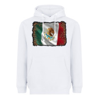 White mexico flag black glitter leopard Heavyweight Hoodie - AdoDesignShop