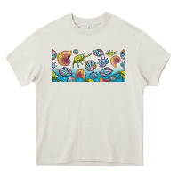 Cream sea shells Heavy Core Tee - TumblerDesignByShophia