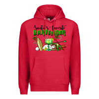 Cardinal Santa's Favorite Bartender Premium Hoodie - LillyAllenDesigns