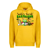 Lemon Santa's Favorite Bartender Premium Hoodie - LillyAllenDesigns