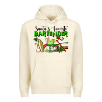 Sandshell Santa's Favorite Bartender Premium Hoodie - LillyAllenDesigns