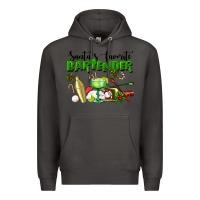 Smoke Santa's Favorite Bartender Premium Hoodie - LillyAllenDesigns
