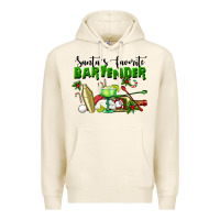 Tofu Santa's Favorite Bartender Premium Hoodie - LillyAllenDesigns