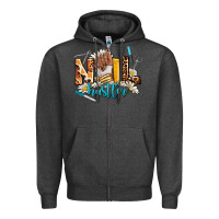 Charcoal Heather nail hustler Zipper Hoodie - AdoDesignShop